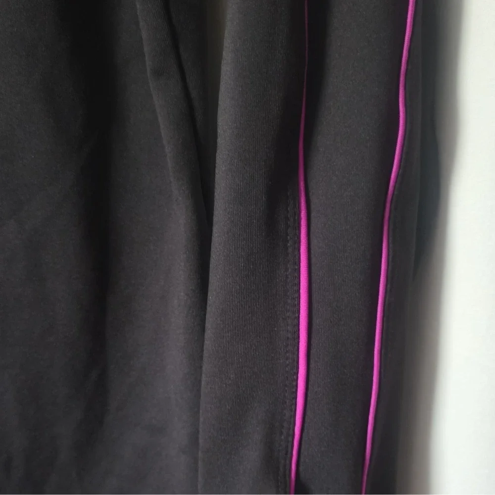 RBX Performance Women's Black Purple Full Zip Track Jacket L Running Activewear